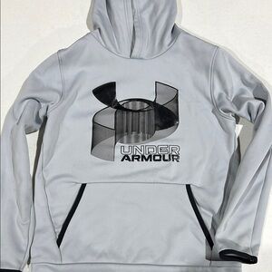 Under Armour Gray Hoodie boys medium